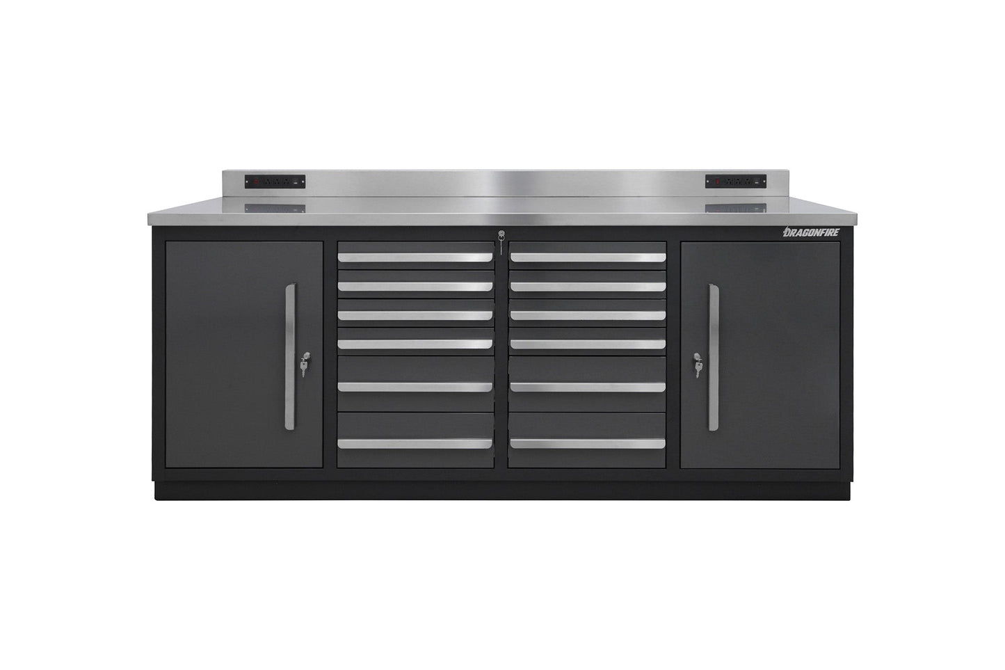 Dragonfire 12 Drawer Pro Series 7FT Workbench