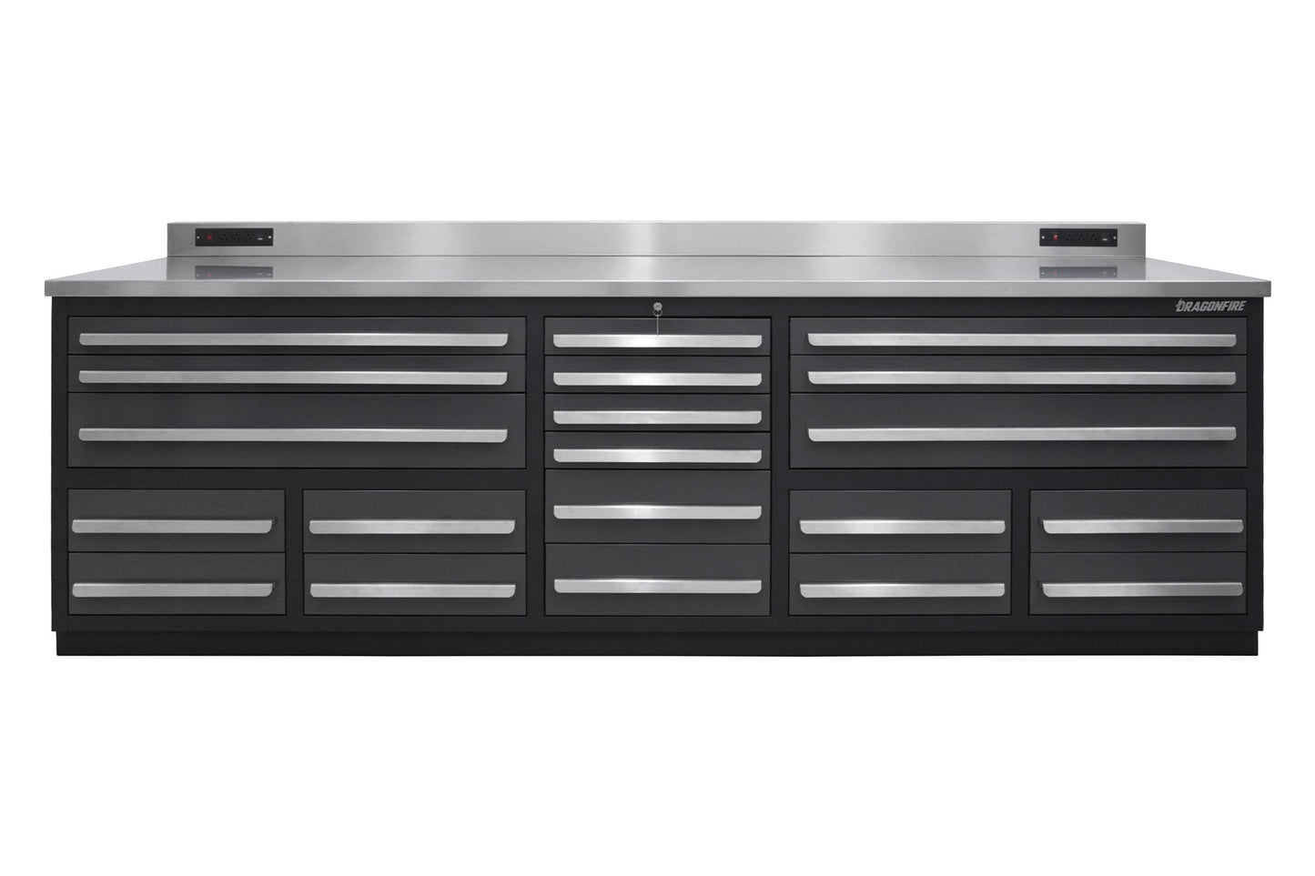 Dragonfire 20 Drawer Pro Series 9FT Workbench