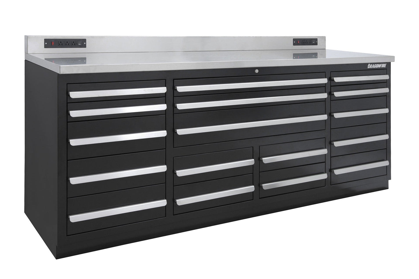 Dragonfire 17 Drawer Pro Series 7FT Workbench