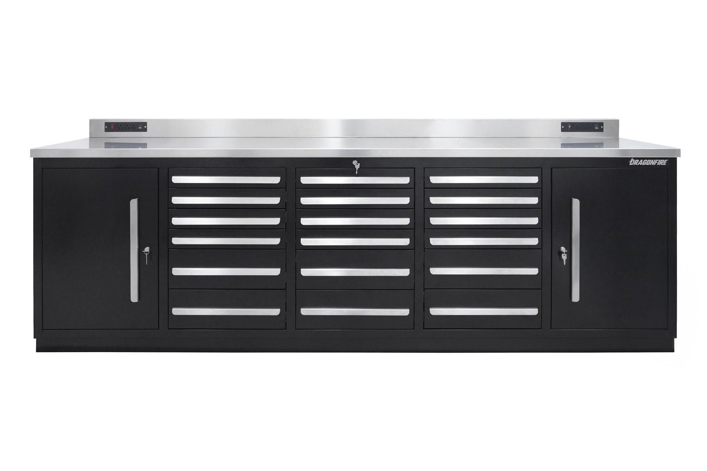 Dragonfire 18 Drawer Pro Series 9FT Workbench