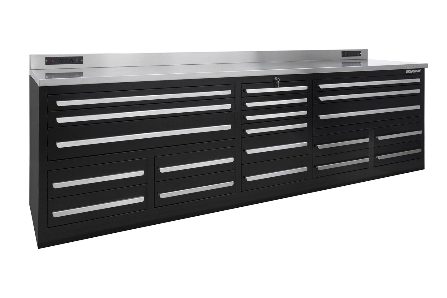 Dragonfire 20 Drawer Pro Series 9FT Workbench