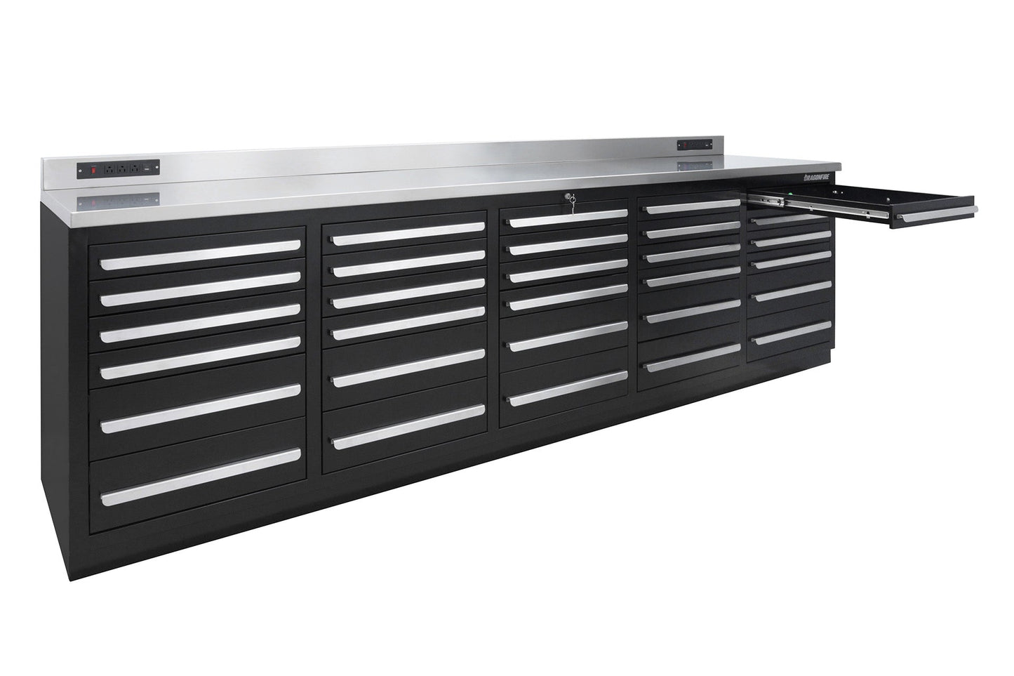 Dragonfire 30 Drawer Pro Series 9FT Workbench