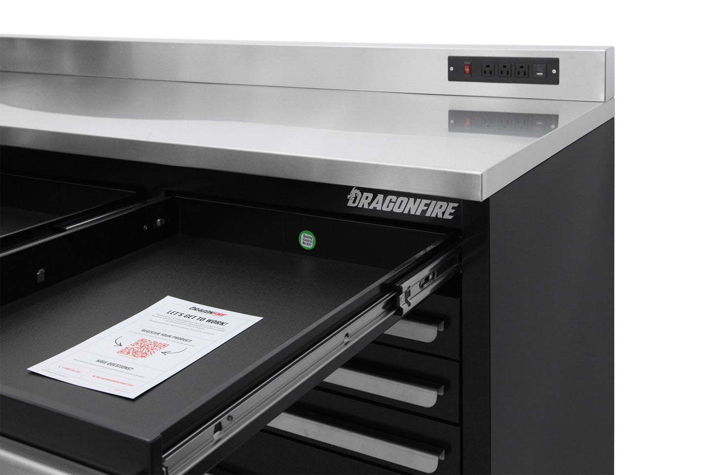 Dragonfire 30 Drawer Pro Series 9FT Workbench