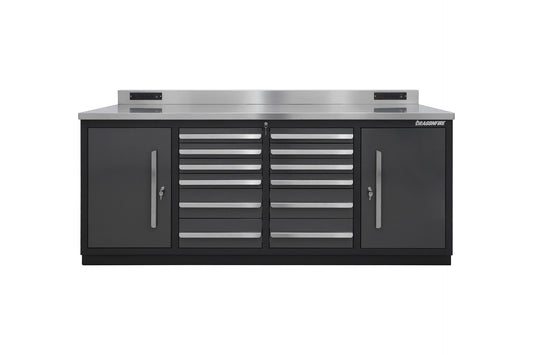 Dragonfire 12 Drawer Pro Series 7FT Workbench