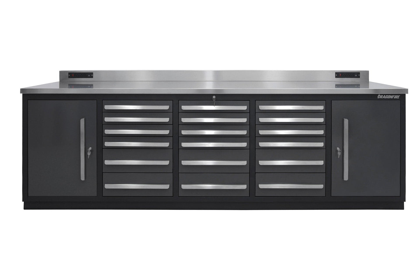 Dragonfire 18 Drawer Pro Series 9FT Workbench