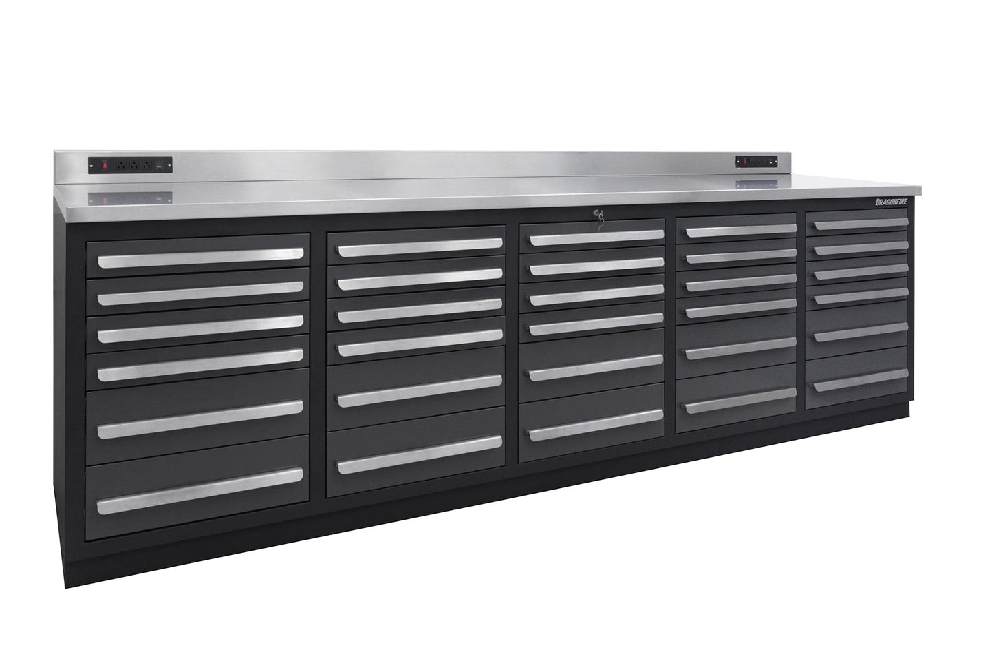Dragonfire 30 Drawer Pro Series 9FT Workbench