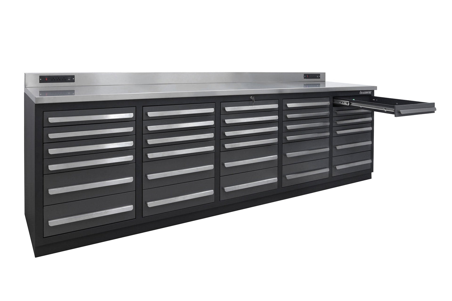 Dragonfire 30 Drawer Pro Series 9FT Workbench