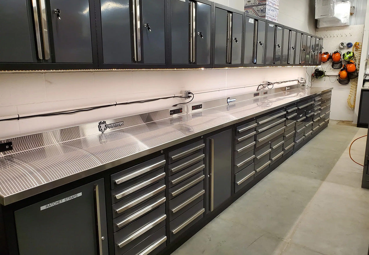 Dragonfire 18 Drawer Pro Series 9FT Workbench